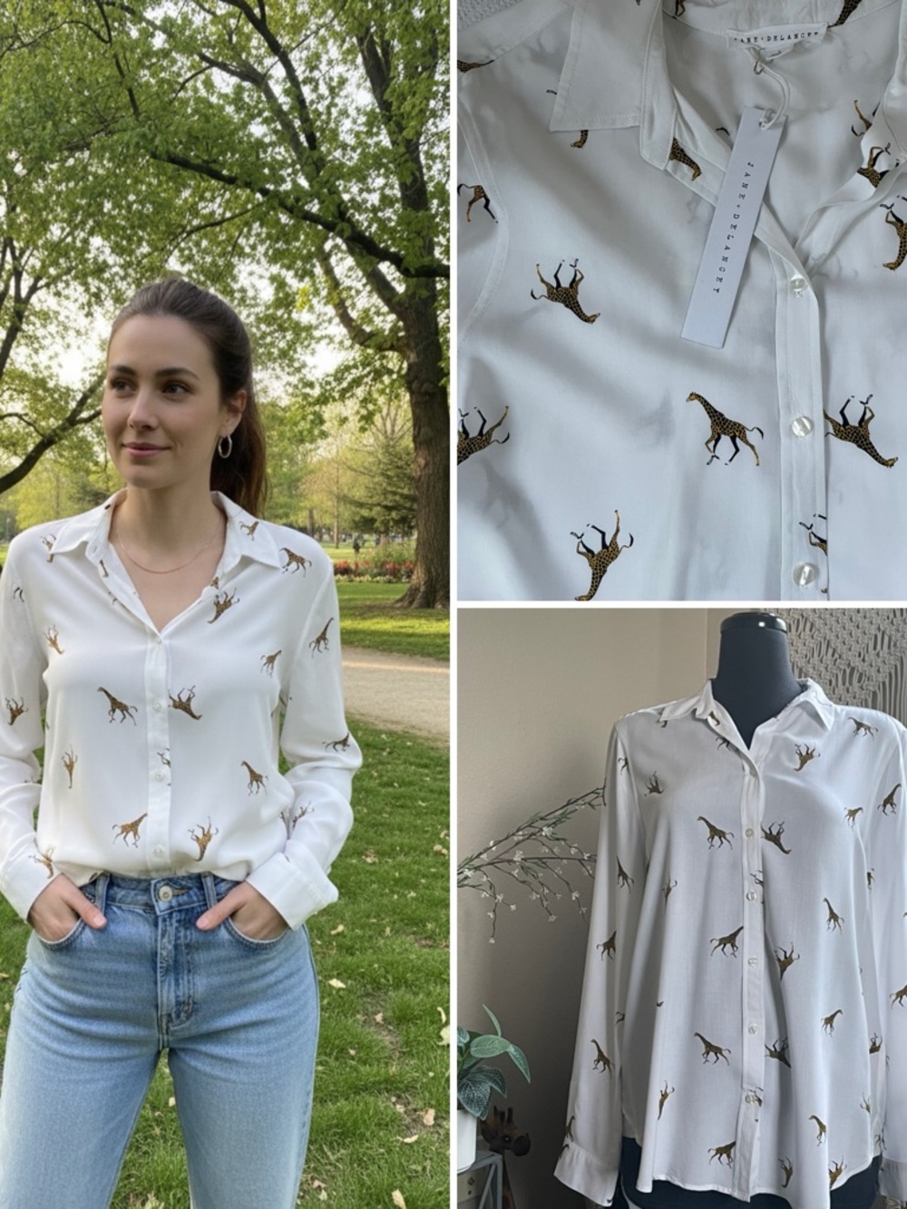 Giraffe Print Top
